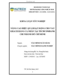 Khóa luận tốt nghiệp: Phân tích hoạt động cho vay khách hàng cá nhân tại Ngân hàng thương mại cổ phần Kỹ Thương Việt Nam (Techcombank) - Chi nhánh Hồ Chí Minh