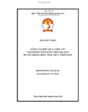 Đề án tốt nghiệp Quản lý công: Nâng cao hiệu quả công tác giải phóng mặt bằng trên địa bàn huyện Phong Điền, tỉnh Thừa Thiên Huế