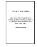 Sáng kiến kinh nghiệm THPT: Khai thác công nghệ số nhằm nâng cao công tác truyền thông của tổ chức công đoàn trường THPT Đông Hiếu