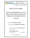 Khóa luận tốt nghiệp: Phân tích tình hình quản lý và sử dụng vốn lưu động tại Công ty cổ phần dịch vụ logistics dầu khí Việt Nam