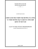 Luận văn Thạc sĩ Quản trị kinh doanh: Chiến lược phát triển thị trường của công ty TNHH Thương mại và dịch vụ tổng hợp Quốc tế Việt Nam