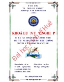 Khóa luận tốt nghiệp: Một số giải pháp nâng cao hiệu quả hoạt động gia công xuất khẩu hàng may mặc tại Công ty Scavi Huế