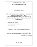 Luận văn Thạc sĩ Công nghệ thông tin: Phân tích hành vi sử dụng dịch vụ viễn thông của khách hàng dựa trên thuật toán phân cụm đưa ra chính sách khuyến mại về sản phẩm và theo phân khúc khách hàng