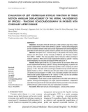 Evaluation of left ventricular systolic function by tissue motion annular displacement of the mitral valvederived by speckle - tracking echocardiography in patients with coronary artery disease