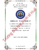 Khóa luận tốt nghiệp Kế toán-Kiểm toán: Kế toán chi phí sản xuất và tính giá thành sản phẩm xây lắp tại tại Công ty cổ phần tư vấn đầu tư xây dựng và thương mại 195