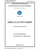 Khoá luận tốt nghiệp: Hoàn thiện kế toán doanh thu chi phí và xác định kết quả kinh doanh tại chi nhánh công ty TNHH một thành viên 319- Xí nghiệp 359