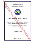 Khóa luận tốt nghiệp Tài chính ngân hàng: Các nhân tố ảnh hưởng đến cấu trúc vốn của các doanh nghiệp ngành vật liệu xây dựng niêm yết tại Sở giao dịch Chứng khoán Hà Nội