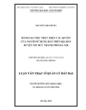 Luận văn Thạc sĩ Quản lý đất đai: Đánh giá việc thực hiện các quyền của người sử dụng đất trên địa bàn huyện Mỹ Đức - thành phố Hà Nội