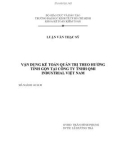 Luận văn Thạc sĩ Kinh tế: Vận dụng Kế toán quản trị theo hướng tinh gọn tại Công ty TNHH QMI Industrial Việt Nam