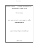 Luận văn Thạc sĩ Quản trị nhân lực: Đào tạo nhân lực tại Công ty cổ phần Công nghệ Sapo