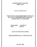 Luận văn Thạc sĩ Luật học: Việt Nam gia nhập Hiệp định về đàn cá di cư của Liên Hợp quốc năm 1995, thách thức và giải pháp