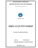 Khoá luận tốt nghiệp: Giải pháp nâng cao hiệu quả cho vay tiêu dùng tại Ngân hàng Đầu tư và Phát triển Việt Nam – chi nhánh Bắc Giang