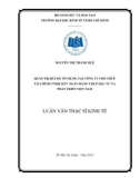 Luận văn Thạc sĩ Kinh tế: Quản trị rủi ro tín dụng tại công ty cho thuê tài chính TNHH MTV ngân hàng TMCP đầu tư và phát triển Việt Nam