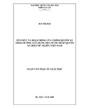 Luận văn Thạc sĩ Luật học: Tổ chức và hoạt động của chính quyền xã theo hướng xây dựng Nhà nước pháp quyền xã hội chủ nghĩa ở Việt Nam