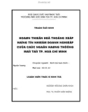 Luận văn thạc sỹ kinh tế: Hoàn thiện hệ thống xếp hạng tín nhiệm doanh nghiệp của các ngân hàng thương mại tại Thành phố Hồ Chí Minh