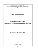 Tóm tắt Luận văn Thạc sĩ Văn học: Motip Kitô giáo trong Anh em nhà Karamazov của F. Dostoevsky