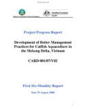 Báo cáo khoa học nông nghiệp Development of Better Management Practices for Catfish Aquaculture in the Mekong Delta, Vietnam 