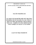 Luận văn Thạc sĩ Kinh tế: Các nhân tố ảnh hưởng mức độ công bố thông tin tự nguyện của các công ty niêm yết trên thị trường chứng khoán Việt Nam – nghiên cứu ở 03 nhóm ngành - Công nghiệp, xây dựng và tài chính