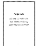 Luận văn tốt nghiệp: Tiêu thụ sản phẩm Giày Da ở Việt Nam hiện nay ,thực trạng và giải pháp