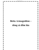 Betta Armageddon – dòng cá đốm lửa