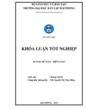 Khoá luận tốt nghiệp: Hoàn thiện công tác kế toán tập hợp chi phí sản xuất và tính giá sản phẩm ở công ty TNHH một thành viên cấp nước Hải Phòng