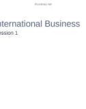 International Business: Session 1