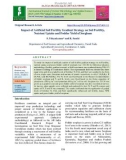 Impact of artificial soil fertility gradient strategy on soil fertility, nutrient uptake and fodder yield of sorghum