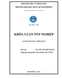 Khoá luận tốt nghiệp: Hoàn thiện công tác kế toán doanh thu, chi phí và xác định kết quả kinh doanh tại Công ty C.P thương mại & xây dựng Hoàng Hải Đông