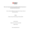 Master's thesis of Science (Food Science): Effect of low frequency ultrasound on the solubility and physical characteristics of reconstituted milk protein powders