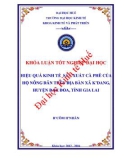 Khóa luận tốt nghiệp Kinh tế và phát triển: Hiệu quả kinh tế sản xuất cà phê của hộ nông dân trên địa bàn xã K’Dang, huyện Đak Đoa, tỉnh Gia Lai