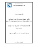 Luận văn Thạc sĩ Quản lý kinh tế: Quản lý thu bảo hiểm xã hội trên địa bàn thành phố hội An, tỉnh Quảng Nam