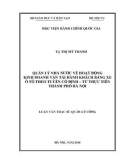 Luận văn Thạc sĩ Quản lý công: Quản lý nhà nước về hoạt động kinh doanh vận tải hành khách bằng xe ô tô theo tuyến cố định – Từ thực tiễn thành phố Hà Nội