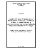 Khóa luận tốt nghiệp đại học: Nghiên cứu khả năng giải phóng thuốc của vật liệu cellulose nạp Neomycin sufate tạo ra từ Gluconacetobacter xilinus nuôi cấy trong môi trường nước vo gạo