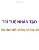 Bài giảng Trí tuệ nhân tạo: Bài 8 - Trương Xuân Nam