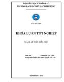 Khoá luận tốt nghiệp: Hoàn thiện tổ chức công tác kế toán tập hợp chi phí sản xuất và tính giá thành sản phẩm tại công ty Cổ phần Xây lắp Sao Việt