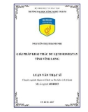 Luận văn Thạc sĩ Quản trị dịch vụ du lịch và lữ hành: Giải pháp khai thác du lịch homestay tỉnh Vĩnh Long