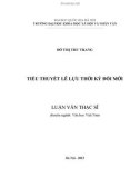 Luận văn Thạc sĩ Văn học Việt Nam: Tiểu thuyết Lê Lựu thời kỳ đổi mới