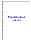 Chịu trách nhiệm về chính mình