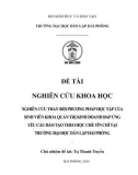 Khóa luận tốt nghiệp Quản trị doanh nghiệp: Nghiên cứu thay đổi phương pháp học tập của sinh viên khoa quản trị kinh doanh đáp ứng yêu cầu đào tạo theo học chế tín chỉ tại Trường đại học dân lập Hải Phòng