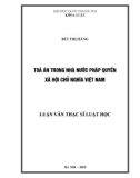 Luận văn Thạc sĩ Luật học: Tòa án trong nhà nước pháp quyền xã hội chủ nghĩa Việt Nam