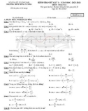 Đề thi giữa học kì 1 môn Toán lớp 11 năm 2023-2024 - Trường THPT Hùng Vương, Quảng Nam