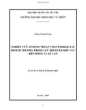 Luận văn Thạc sĩ Khoa học: Nghiên cứu áp dụng thuật toán Parker xác định dị thường trọng lực Bouguer khu vực biển Đông và kế cận