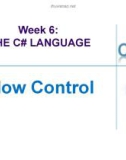 Week 6: THE C# LANGUAGE