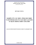 Luận án Tiến sĩ Vật liệu và linh kiện nano: Nghiên cứu cấu trúc, tính chất điện và huỳnh quang của vật liệu lai nano sử dụng trong chiếu sáng mới