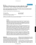 Prediction of Saccharomyces cerevisiae replication origins