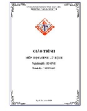 Giáo trình Sinh lí bệnh (Ngành: Hộ sinh - Cao Đẳng) - Trường Cao đẳng Y tế Bạc Liêu