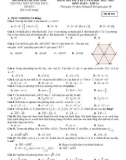 Đề thi giữa học kì 1 môn Toán lớp 11 năm 2022-2023 có đáp án - Trường THPT Huỳnh Thúc Kháng – Quảng Nam