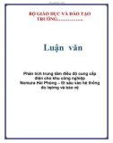 Luận văn: Phân tích trung tâm điều độ cung cấp điện cho khu công nghiệp Nomura Hải Phòng – Đi sâu vào hệ thống đo lường và bảo vệ