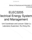 ELEC3205 Electrical Energy Systems and Management