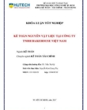 Khóa luận tốt nghiệp: Kế toán nguyên vật liệu tại Công ty TNHH Bakehouse Việt Nam